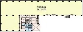 コスモパークビルの基準階図面