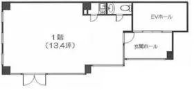 愛住ビルの基準階図面