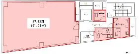 サンブリッジ九段ビルの基準階図面