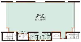 NTF竹橋ビルの基準階図面