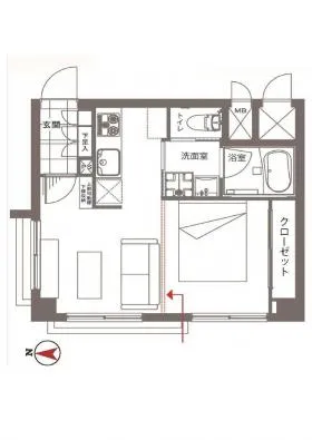 ニュー信濃町ハイツビルの基準階図面