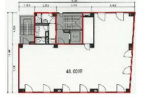 九段101ビルの基準階図面