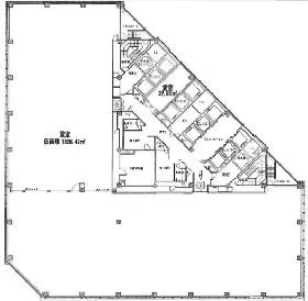 大手町ファーストスクエアウエストタワーの基準階図面