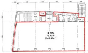 FORECAST人形町PLACEビルの基準階図面