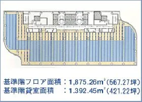 東宝日比谷ビルの基準階図面