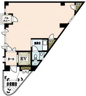ニシダ第1ビルの基準階図面