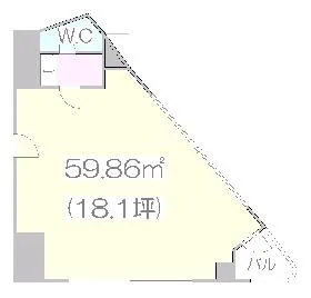 YSビルの基準階図面