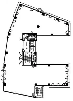 新井ビルの基準階図面