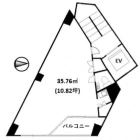 千徳ビルの基準階図面