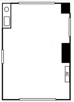 喜久屋ビルの基準階図面