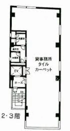 西新宿成和ビルの基準階図面