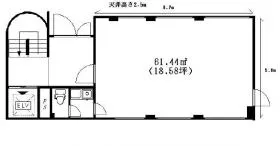 梅屋ビルの基準階図面