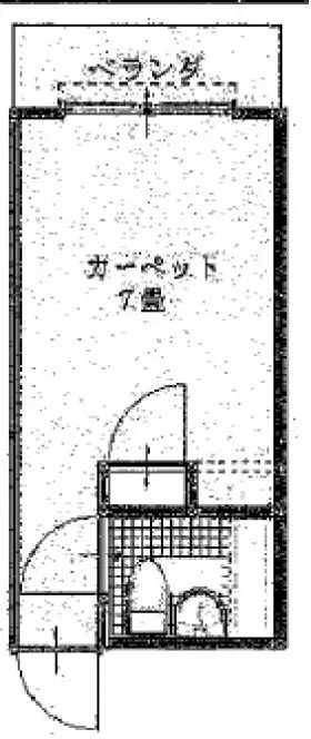 サンパレス新宿の基準階図面