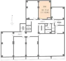 ローヤルマンションの基準階図面
