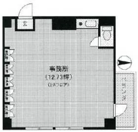 アクセス西新宿ビルの基準階図面