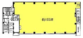 A-PLACE田町イースト(旧:田町イースト)ビルの基準階図面