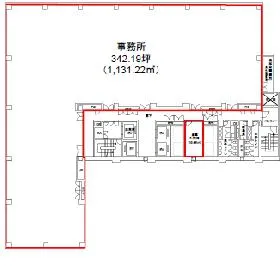 CSタワーの基準階図面