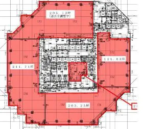 Regus(リージャス)品川イーストワンタワービジネスセンターの基準階図面