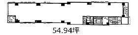 柳橋Mビルの基準階図面