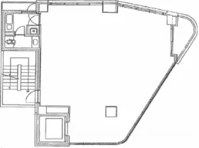 池尻大橋ビルの基準階図面