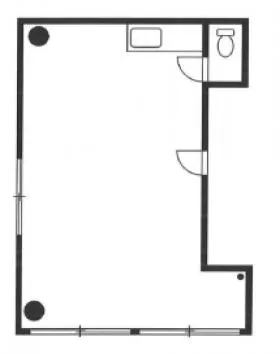 新東ビルの基準階図面