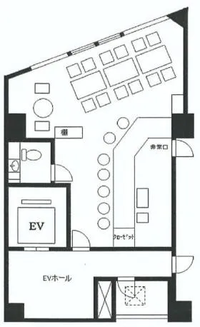 ゴールドビルの基準階図面