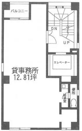 竹屋ビルの基準階図面