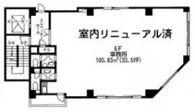 TOMビルの基準階図面