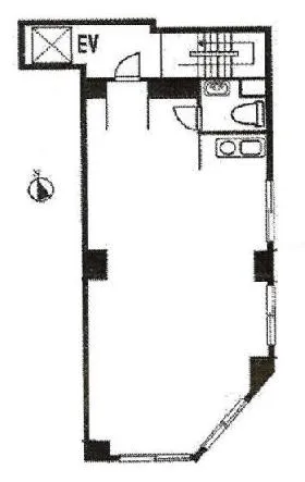 新宿SYビルの基準階図面