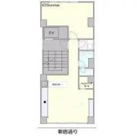 甲州屋ビルの基準階図面