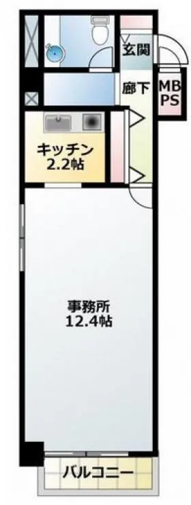 ビューシティ新宿御苑の基準階図面