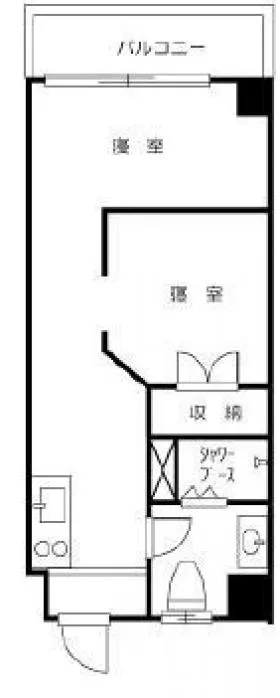 コンコーコーポビルの基準階図面