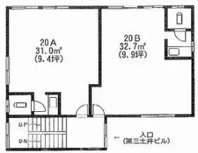 第3土井ビルの基準階図面