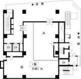 ゴトウビルディング3rdの基準階図面