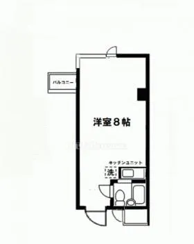 タウンコート六本木の基準階図面
