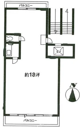 杉下ビルの基準階図面