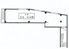NISHIAZABUFTビルの基準階図面