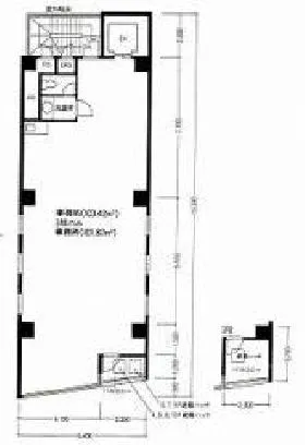 藤和宮益坂ビルの基準階図面