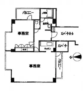 ワルトハイム西麻布の基準階図面