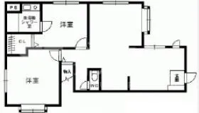 田島ビルの基準階図面