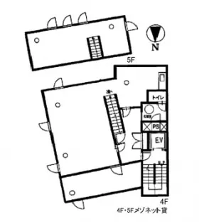 J1西麻布ビルの基準階図面