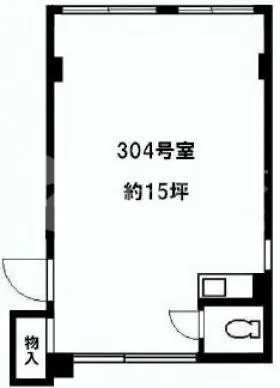 西麻布ロイヤルビルの基準階図面