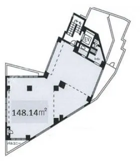森口ビルの基準階図面