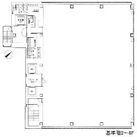 トレランス銀座ビルの基準階図面