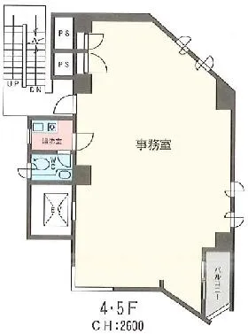 西麻布SDビルの基準階図面