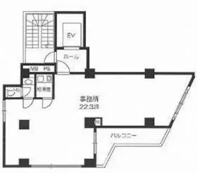 ヴィレッジ山村の基準階図面