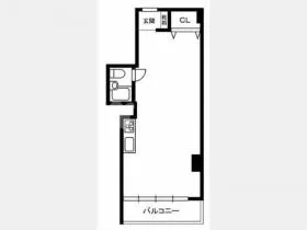 麻布霞町マンションの基準階図面
