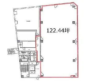 KDX浜松町センタービルの基準階図面