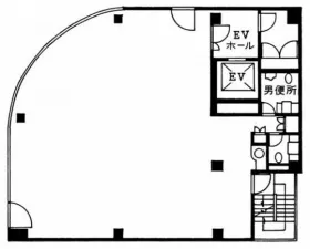 第2前田ビルの基準階図面
