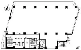 大河内ビルの基準階図面